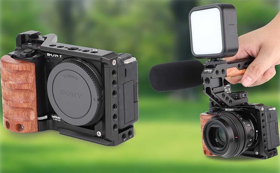 aluminum wood handle video cage