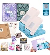 BAOFALI 2Pcs/Set Stamp Puncher 1.5x1.5inch &1x0.8inch Rectangular Postage Stamp Punch |Stamp Hole...