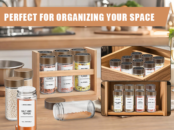 spice jars with shaker lids