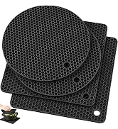 Silicone Trivet Pot Mat, Silicone Pot Holders for Hot Pan and Pot Pads. Heat Resistant Counter Ma...