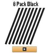 8 pack black oven rack shields