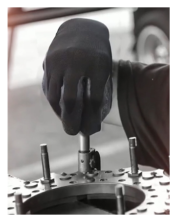 rubber work gloves