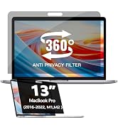 360° Privacy Screen Protector Compatible for MacBook Air 13 Inch (2018-2021, M1), Privacy Screen ...