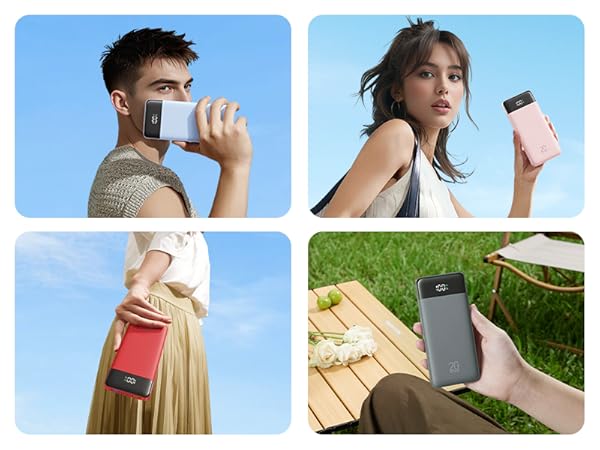 Portable Charger 4 Colors Display