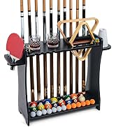 XCSOURCE Pool Cue Rack Only, Pool Stick Holder Wall Mount/Floor Stand, Pool Billiard Stick + Ball...