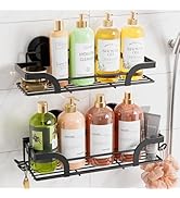 TAILI Shower Caddy Suction Cup 2 Pack, Heavy Duty Bathroom Basket, Bath Shelves for Inside, Stain...