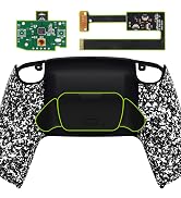 eXtremeRate Textrued White Back Paddles Programable Rise 2.0 Remap Kit for PS5 Controller, Upgrad...