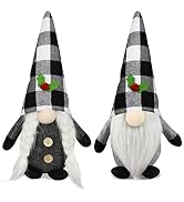 2Pcs Christmas Gnomes Plush Set- Christmas Decorations - Mr and Mrs Handmade Swedish Tomte Santa ...