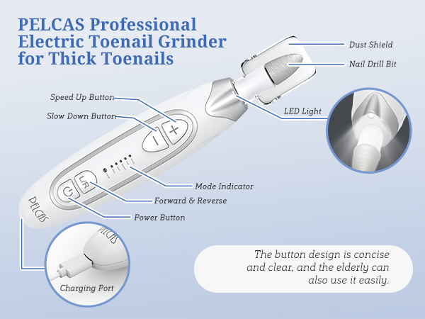 toenail grinder for thick toenails