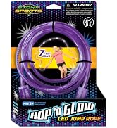 Stomp Jump Rope for Kids, Ages 3 & Up | Purple Glow in the Dark Jumping Rope, Backyard Summer Act...