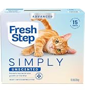 Fresh Step Clumping Cat Litter, Advanced, Unscented, 18.5 lbs (Package May Vary)