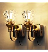 L LOHAS LED Night Lights Plug into Wall, 3000K Soft White LED, Floral Night Lights with Dusk to D...