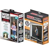 Magic Mesh Deluxe & Garage Door | Magnetic Screen Door, Heavy Duty Magnetic Closure, Door Net, Bu...