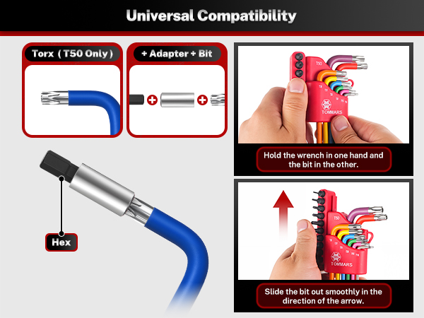 magnetic trox key wrench set