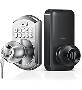 TEEHO Keyless Entry Door Lock - Keypad Door Lock with Handle - Electronic Digital Door Lock for F...