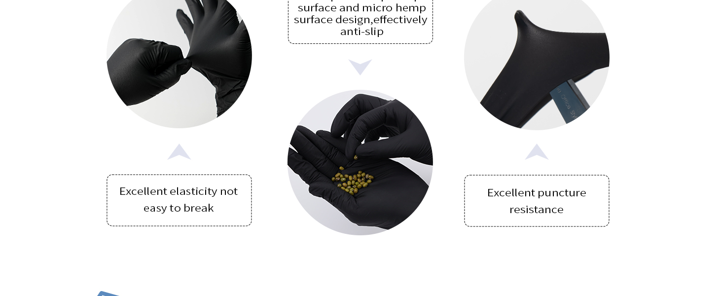 black gloves latex
