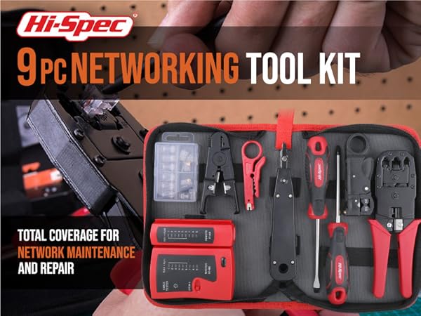 Network Repair Cable Tool Kit for rj45 Cat5 Cat5e Cat6 Connectors