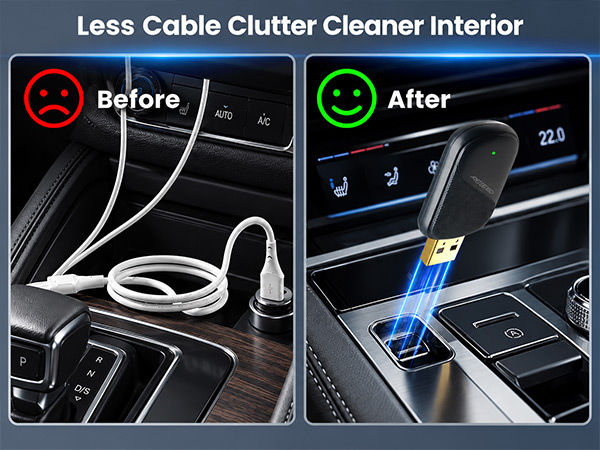 Less Cable Clutter Cleaner Interior