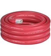 2 Gauge Marine Grade Battery Cables,600V 2 AWG 10ft Tinned Copper Battery Cable for Marine Boat W...