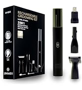 Rechargeable Ear and Nose Hair Trimmer for Men Women, Professional Hypoallergenic 3IN1 Eyebrow & ...