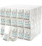 60 Pack Motivational Facial Tissue Inspirational Pocket Tissues Packs Travel Size 3 Ply Appreciat...