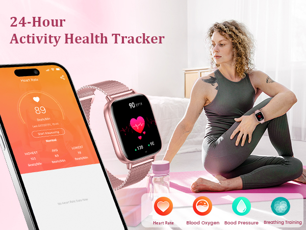 The smartwatches have built-in high-performance sensors to monitor your heart rate