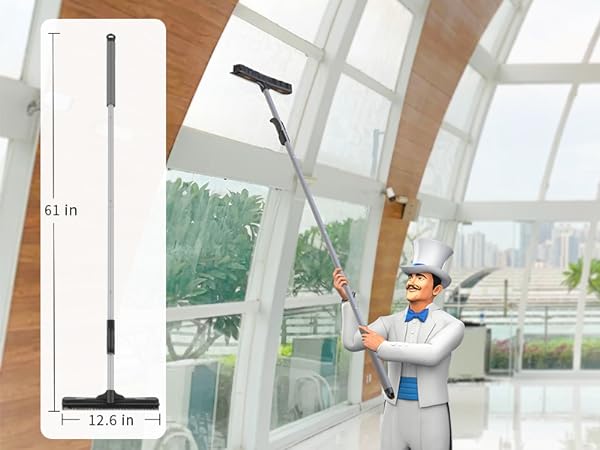 rubber broom