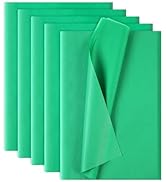 Phinus 140 Sheets Green Tissue Paper, 14 x 20 Inches Tissue Paper Bulk, Wrapping Tissue Papers fo...