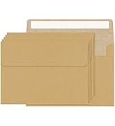 Ouzoustate Kraft Envelopes, 4x6 Envelopes for Invitations, A6 Envelopes 50 Pack Card Invitation E...