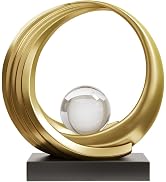 XYQXYQ Golden Wave Resin Origami Statue Modern Abstract Home Decoration Emphasizes Abstract Offic...