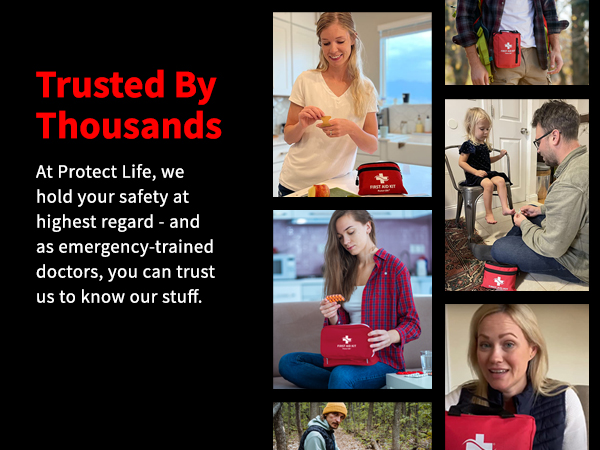 First Aid Kit - 100 Piece - Small First Aid Safety Kits for Camping