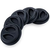 Coffee Mug Lids(3.15"Inner Diameter,3.43"Outer Diameter), KSENDALO Thicker Eco Reusable Silicone ...