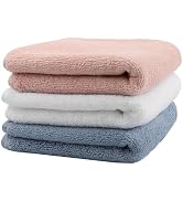 INFICRIME 3 Pack 100% Cotton Wash Cloth, 13x29 Inch Highly Absorbent and Soft Feel Fingertip Towe...