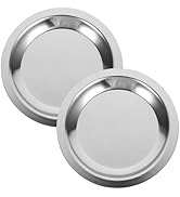 Kichvoe Wine Bottle Coasters - 2pcs Round Stainless Steel Coasters - Bottle Coaster Cup Holder Ma...