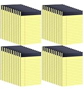 48 Pack Yellow Legal Pads 8.5 x 11 Note Pads 8.5 x 11 Inch Notepad 1440 Sheets Writing Pads Wide ...