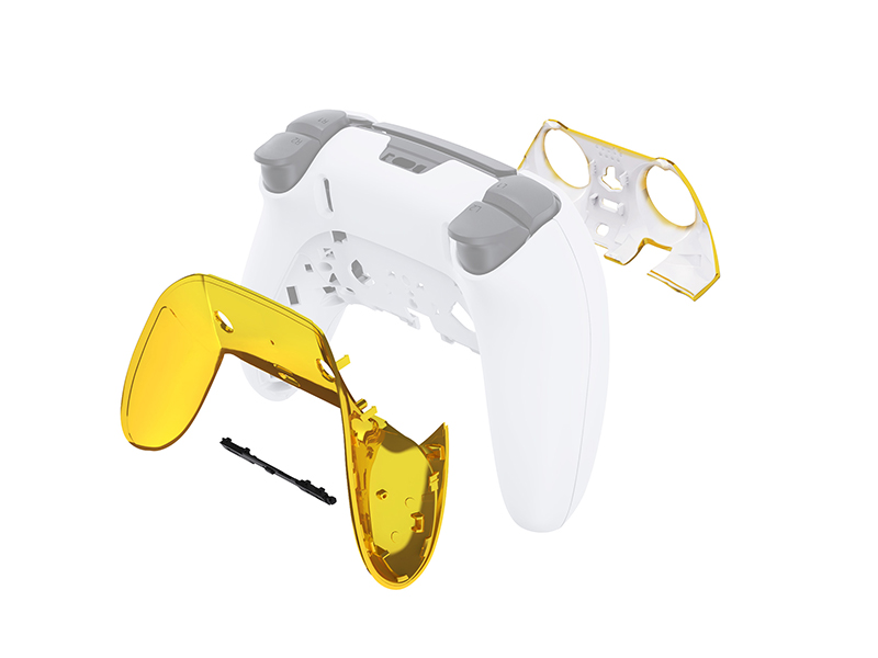eXtremeRate Top Bottom Decorative Trim Shell For ps5 Edge Controller Replacement Shell Plates Cover