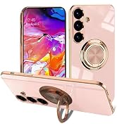 EYZUTAK Case for Samsung Galaxy S26, Phone Case with 360° Rotatable Finger Ring Holder Kickstand ...