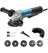 DongCheng 9.2 Amp Power Angle Grinders, 4-1/2 in., 11800RPM, Tool-Free Guard, Electric Metal Grin...