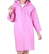 Luckyiren Thicker Reusable Raincoat Rain Poncho Jacket Slicker for Children Boy Girl Kids