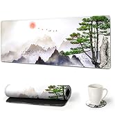 AIMSA Large Gaming Mouse Pad Extended Mouse Pad with Stitched Edge, Keyboard Mouse Mat Non-Slip R...