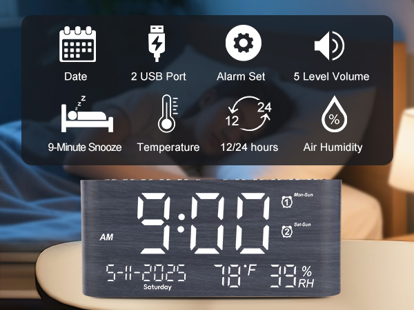 alarm clock for bedroom