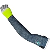 safedenn Cut-Resistant Work Sleeves with Thumb Hole, Adjustable Hook & Loop Closure for Gardening...