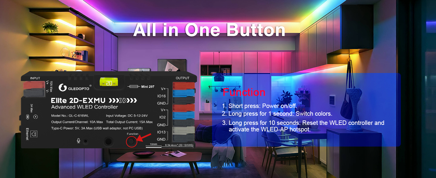 all in one button