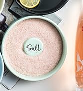 Zoeeker Salt and Sugar Rimmer for Cocktails, Ceramic Margarita Rimmer Set Bar Juice Cocktail Seas...