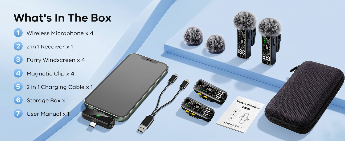 wrieless mini microphone for iphone