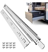 ToBeGreat 1 Pair Heavy Duty Full Extension Drawer Slides 20 Inch, Side Mount Ball Bearing Cabinet...