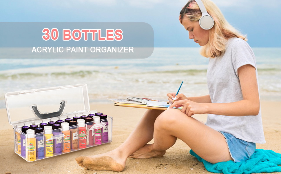 Acrylic Paint bottle Storage Box