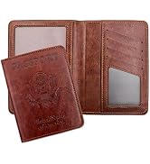 XZVXZV Passport Holder for Travel Essentials RFID Blocking Wallet Card Case PU Leather Passport C...