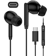 Wired Earbuds USB-C Headphones for Samsung Galaxy A17 A16 A36 A26 S25 Ultra S24, Oneplus, Apple, ...