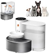 Potaroma Smart Wireless Pet Water Fountain, No Filter, 3.5L Large Capacity, Rechargeable Automati...